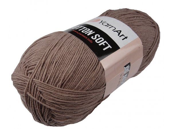 COTTON SOFT 71 LATTE BEŻ100g 600m YarnArt cieńka bawełna