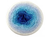 ROSEGARDEN 305 BIAłY/NIEBIESKI 100% BAWEŁNA włóczka YarnArt 250g 1000m cienka włóczka