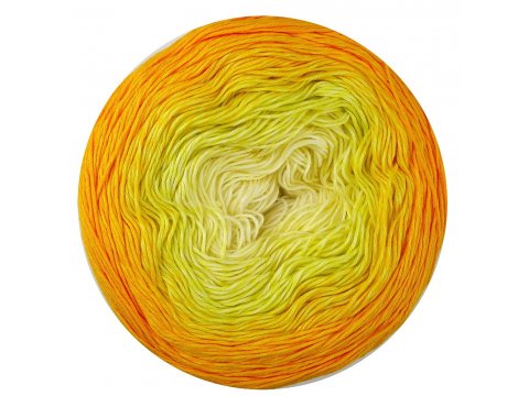 ROSEGARDEN 309 ŻÓŁTY/BIAŁY 100% BAWEŁNA włóczka YarnArt 250g 1000m cienka włóczka