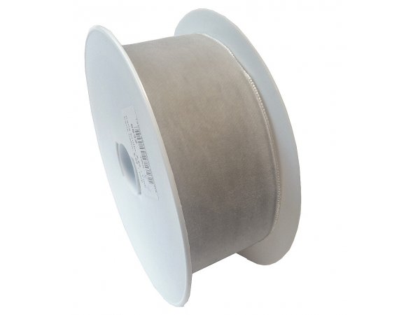 50mm tasiemka  aksamitka cena za 1m BEŻ SPŁOWIAŁY 234 francuska welur