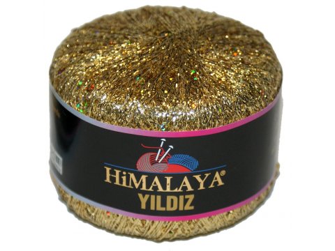 YILDIZ kordnek włóczka 102 ZŁOTY OPAL korodnek Himalaya 25g 393m cienka nitka o metalicznym połysku hurt włóczek