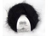 SUPER KID MOHAIR włóczka Gazzal 9 CZARNY cena za 25g 237m moher na szale estońskie sklep internetowy z włóczkami  goldpol
