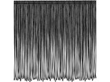 Frędzle 20cm wiskozowe CZARNE taneczne HURT 10m sklep pasmanteria Warszawa