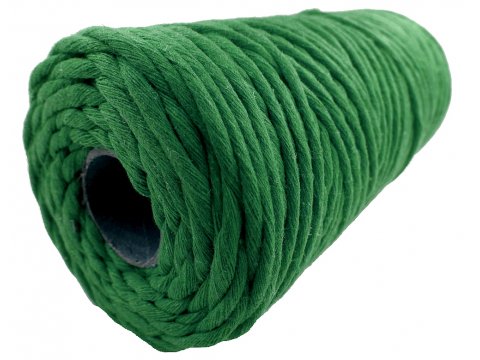 Sznurek bawełniany 3mm 31 GREEN ZIELONY 1PLY 100m  skręcany sklep ze sznurkami Warszawa