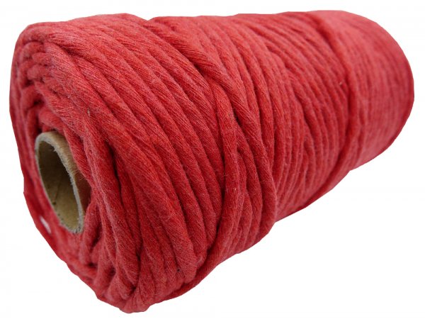 Sznurek bawełniany 3mm 23 CORAL KORALOWY 1PLY 100m  skręcany sklep ze sznurkami Warszaw