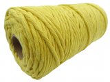 Sznurek bawełniany 3mm 32 YELLOW ŻÓŁTY 1PLY 100m  skręcany sklep ze sznurkami Warszaw