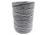 Sznurek 5mm 7 MEDIUM GREY SZARY 1PLY bawełniany 100m  skręcany sklep ze sznurkami Warszaw