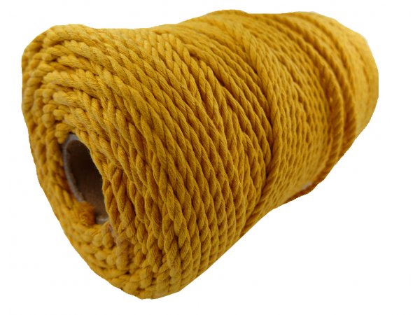 Sznurek bawełniany 3mm 3PLY 100m 9 SUNFLOWER 3 żyły potrójnie skręcany sklep ze sznurkami Warszawa