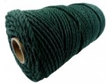 Sznurek bawełniany 3mm 3PLY 100m 29 DARK GREEN potrójnie skręcany sklep ze sznurkami Warszawa