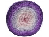 FLOWERS ALPACA 427 FIOLET CIEMNY/FIOLET JASNY/JASNY RÓŻ 20% Alpaki 80% akrylu YarnArt 250g 940m grubsza włóczka