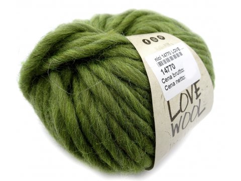 LOVE WOOL 113 OLIWKA włóczka KATIA 100g 50m włóczki hiszpańskie pasmanteria z włóczkami wełna czesankowa sklep z włóczkami Kati