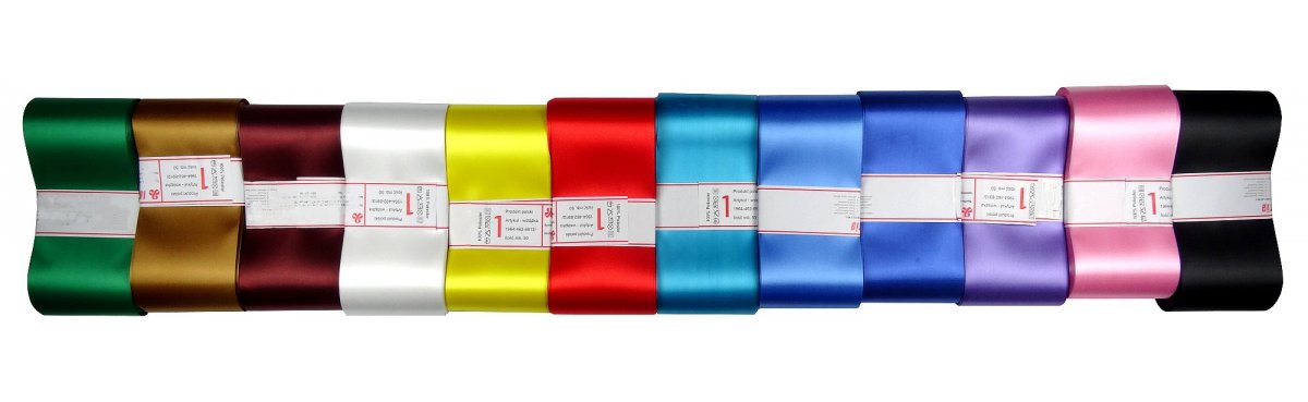 Największy wybór wstążek satynowych atłasowych na kokardy