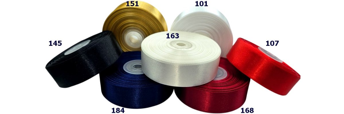 Wstążka satynowa 25mm 100% Nylon | Gęsta do druku | hurtownia GOLD-POL