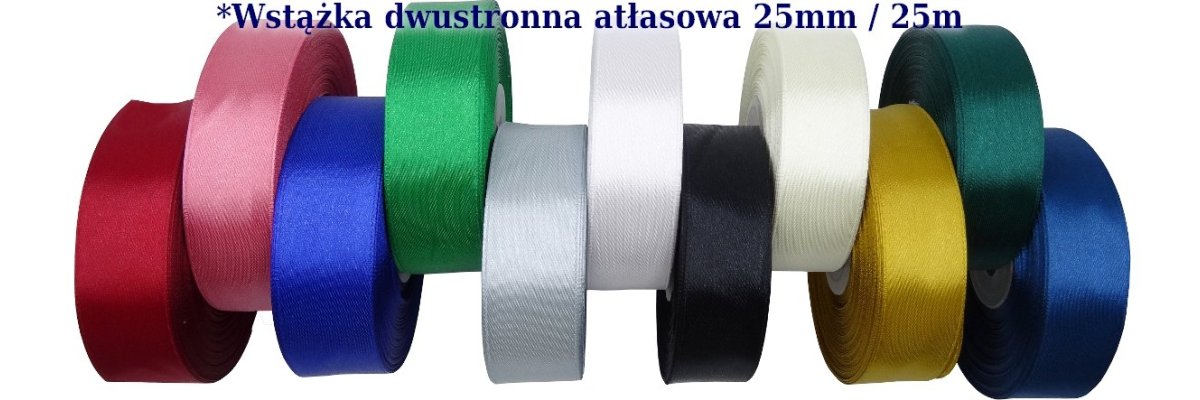 Wstążka 25mm dwustronna