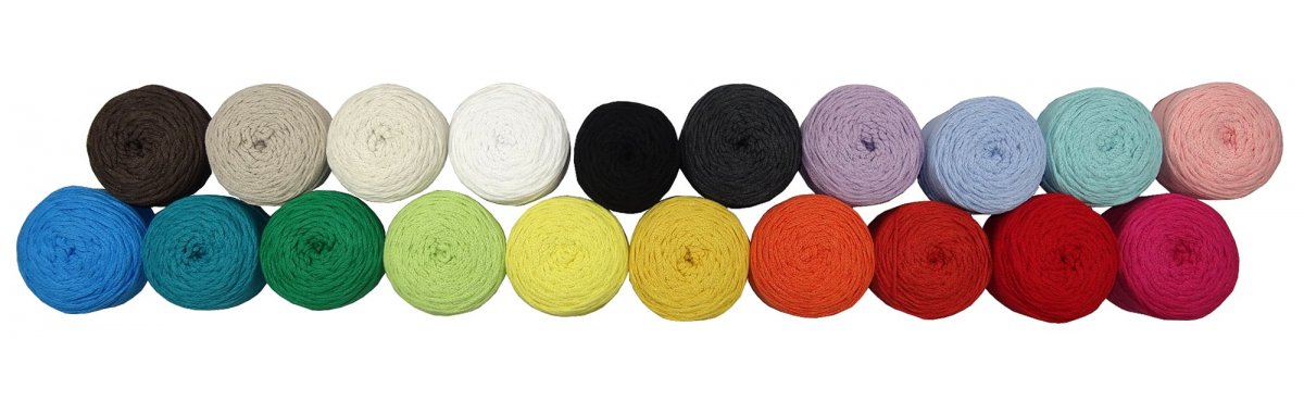 Sznurki bawełniane Macrame Cotton wszytkie kolory w naszym sklepie ze sznurkami największy wybór do makramy